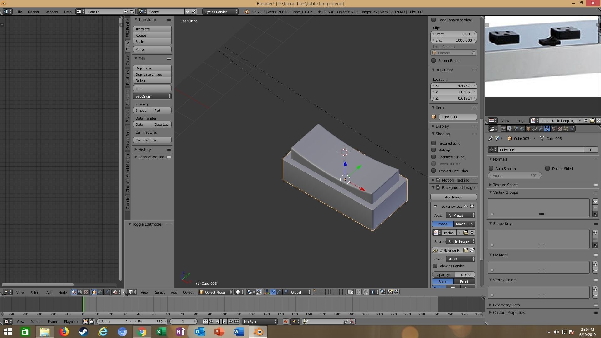 modern table lamp 3D model_60