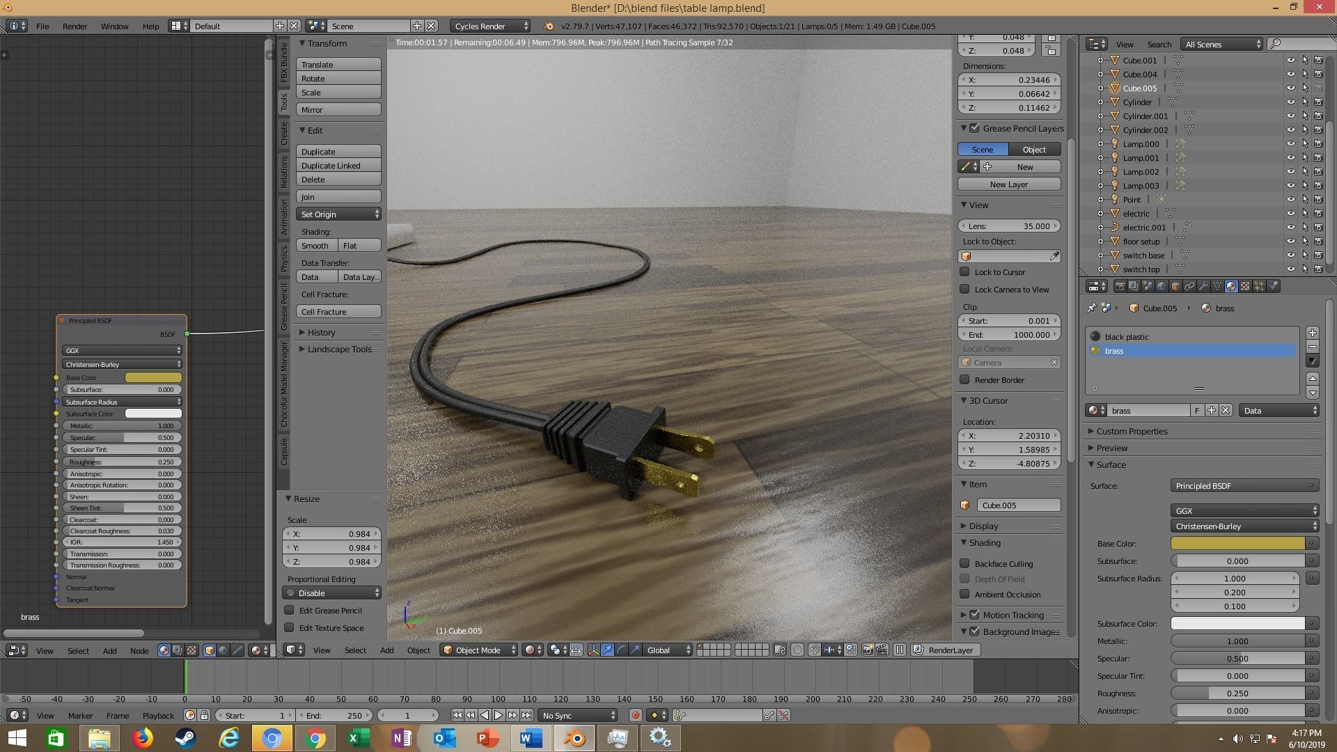 modern table lamp 3D model_72