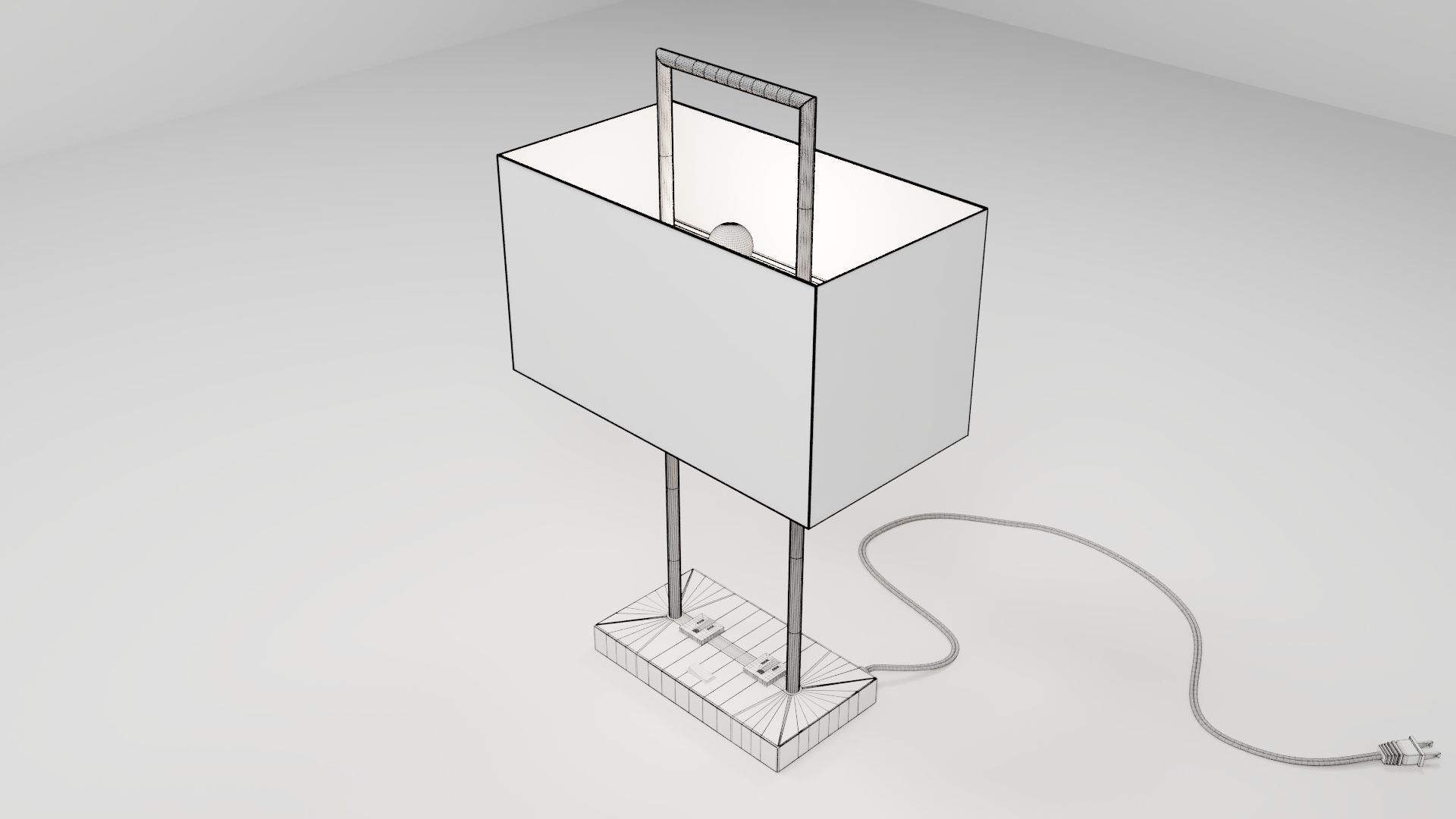 modern table lamp 3D model_15
