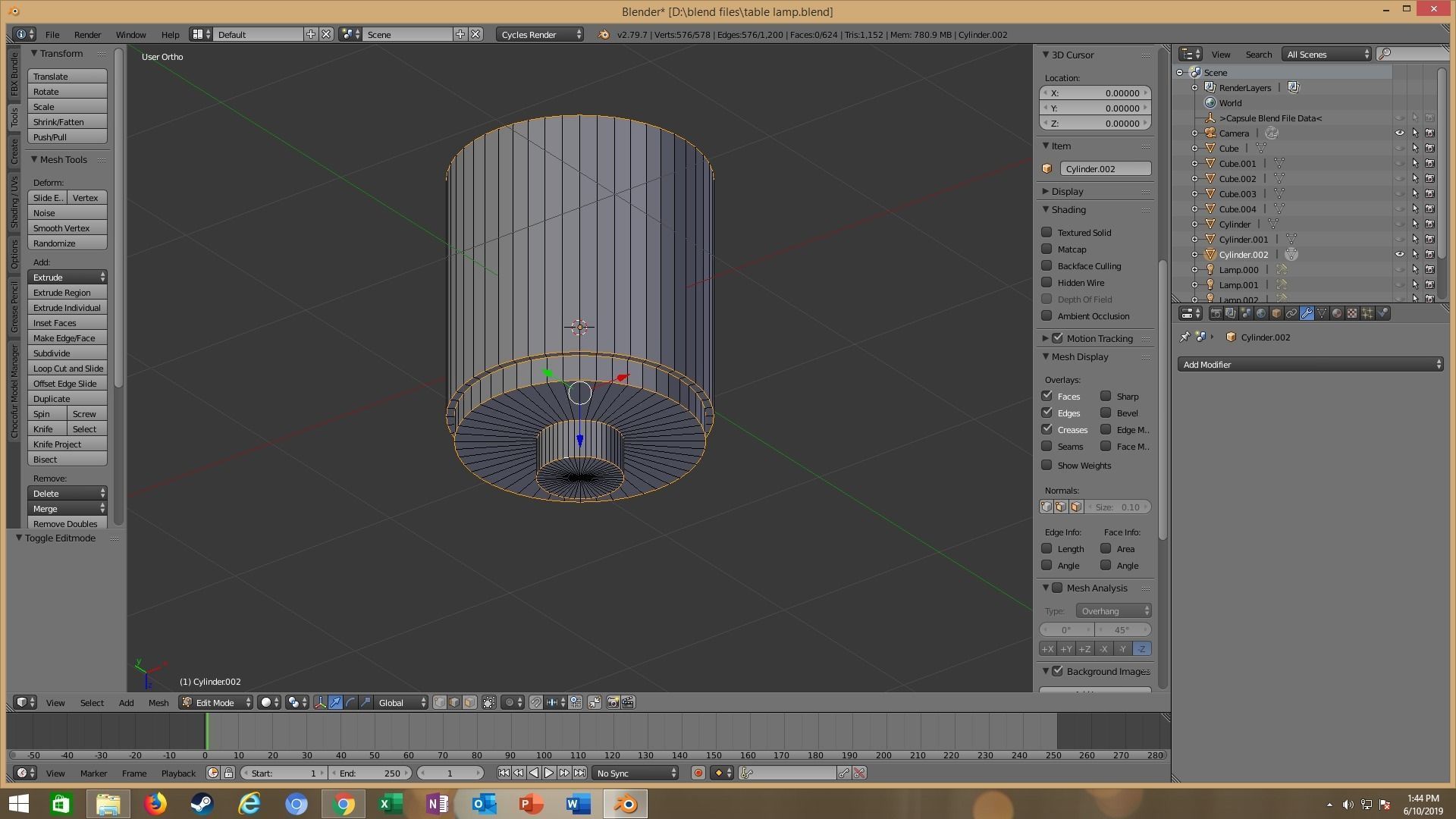 modern table lamp 3D model_51