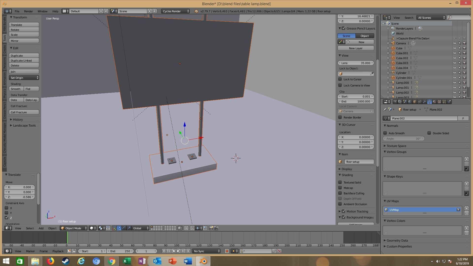 modern table lamp 3D model_42