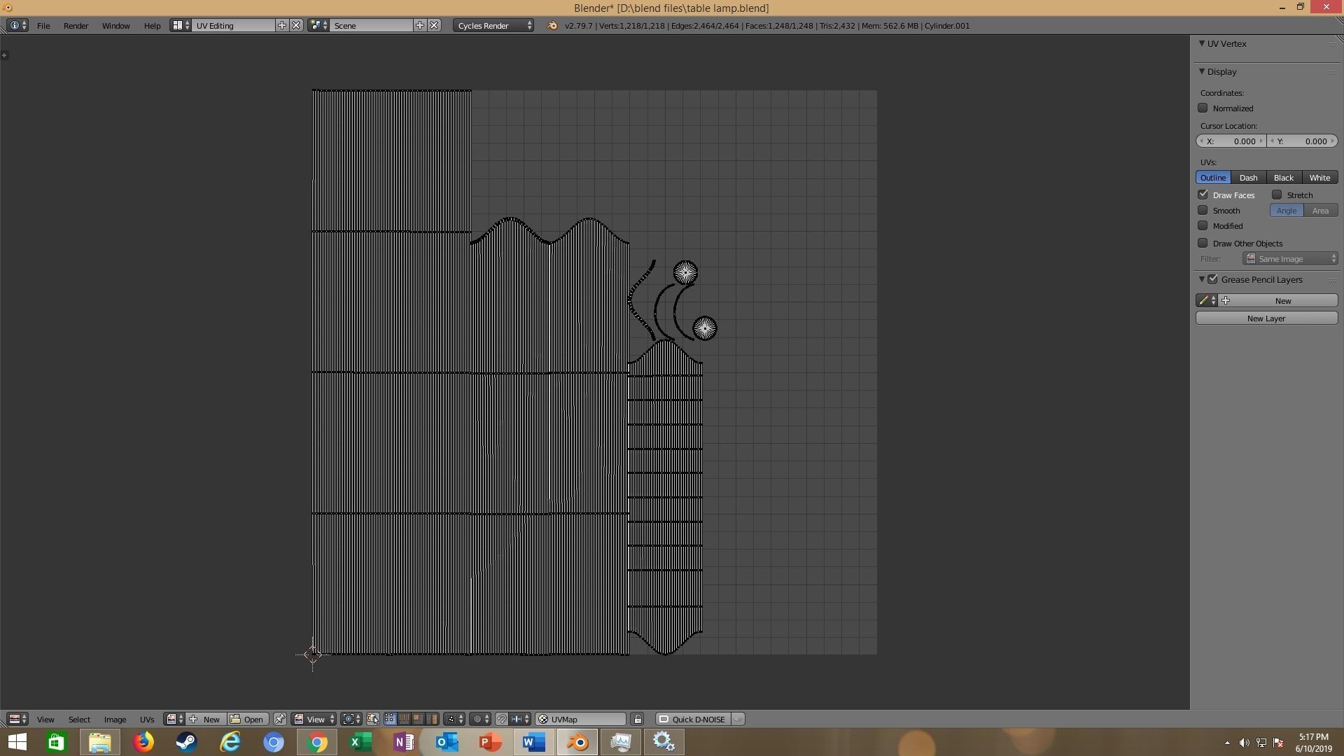 modern table lamp 3D model_74