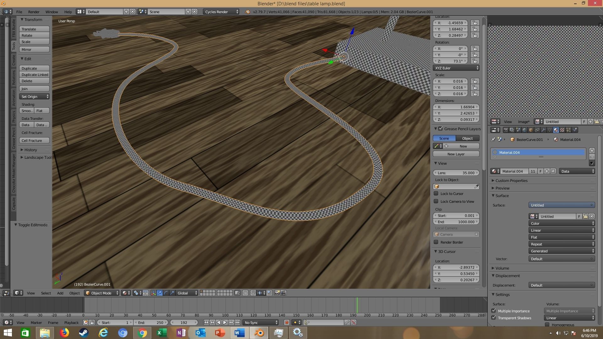 modern table lamp 3D model_89