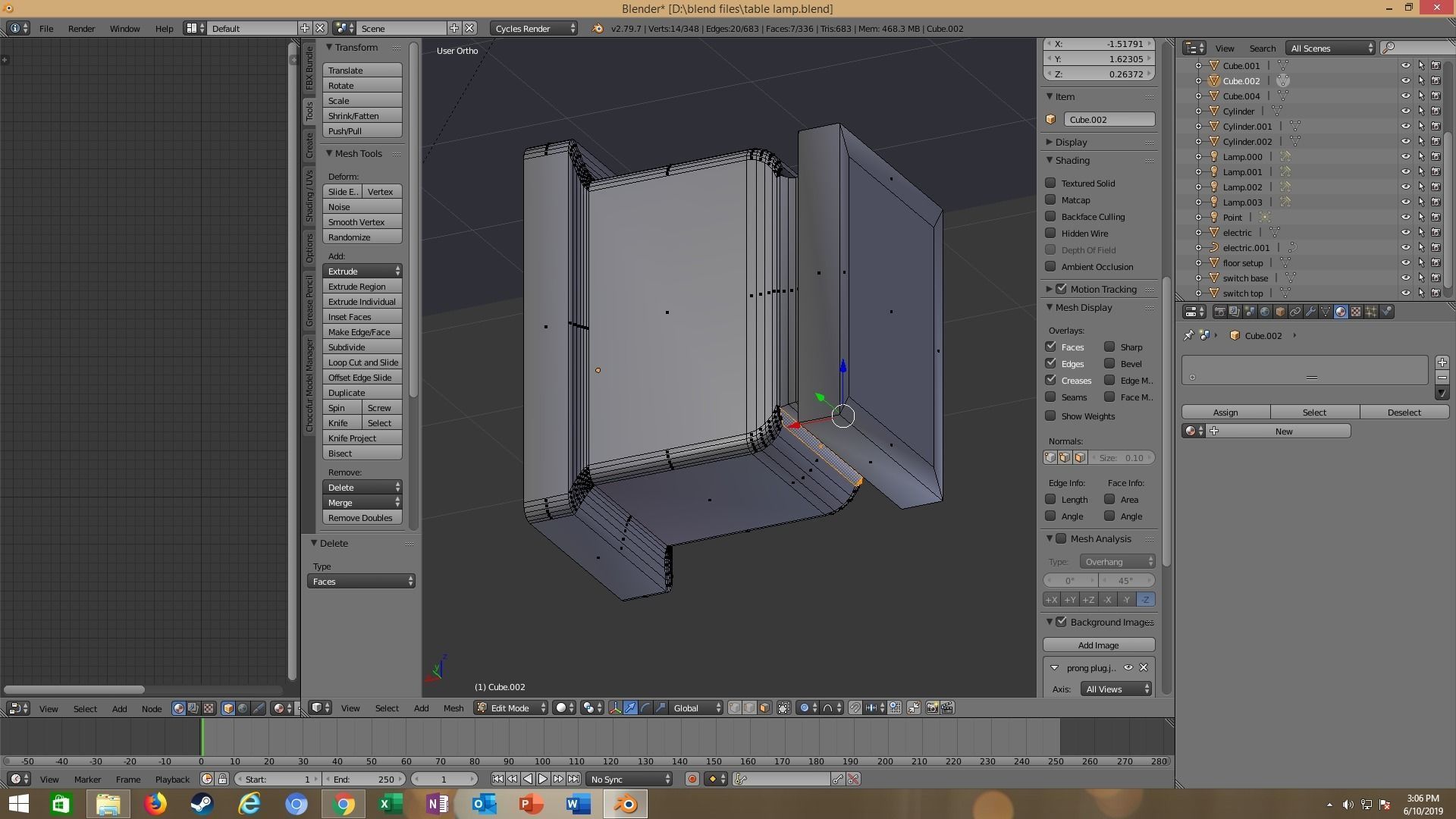 modern table lamp 3D model_64