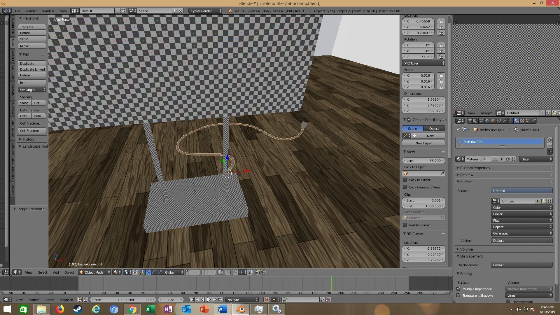 modern table lamp 3D model_91
