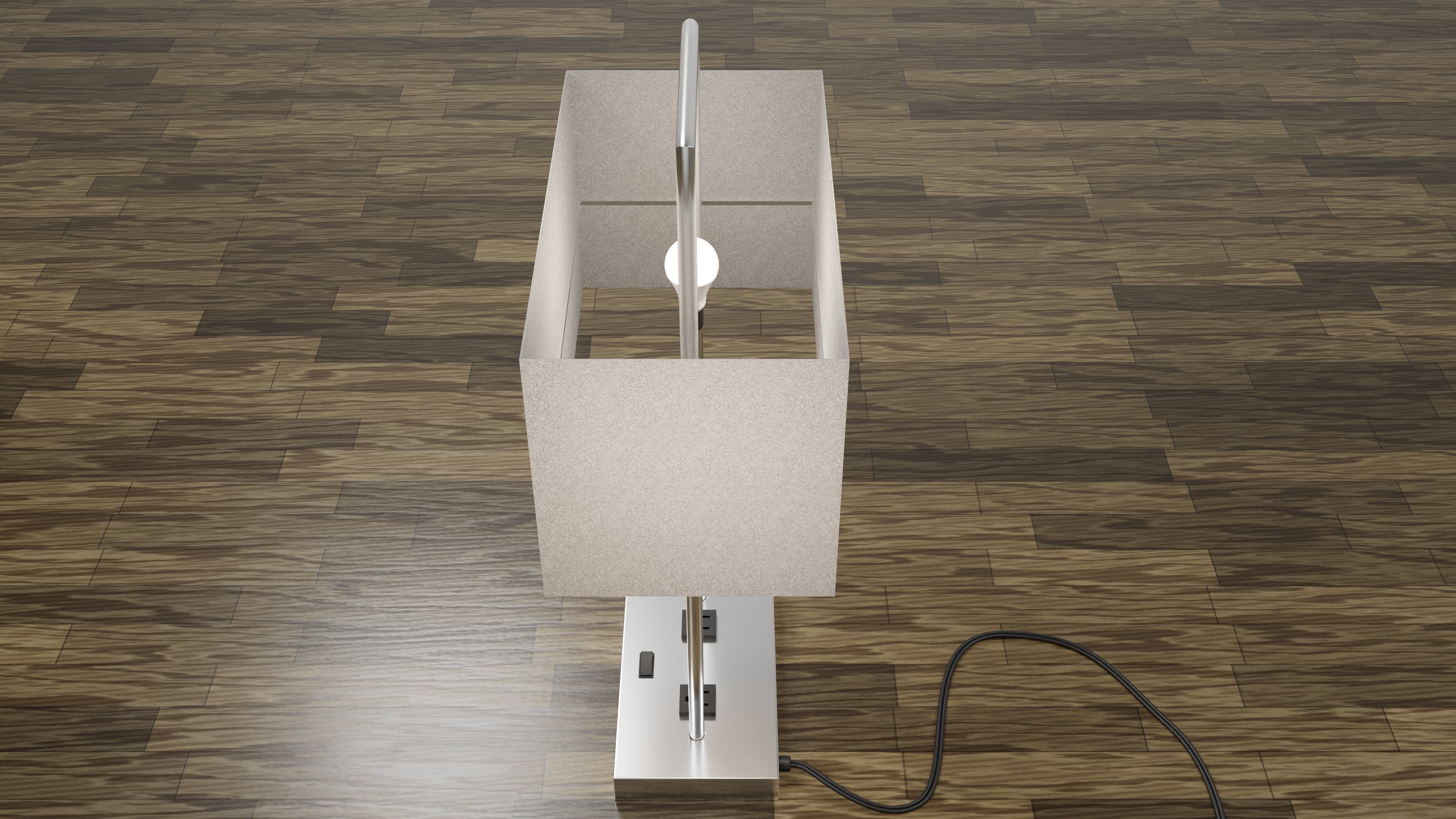 modern table lamp 3D model_4