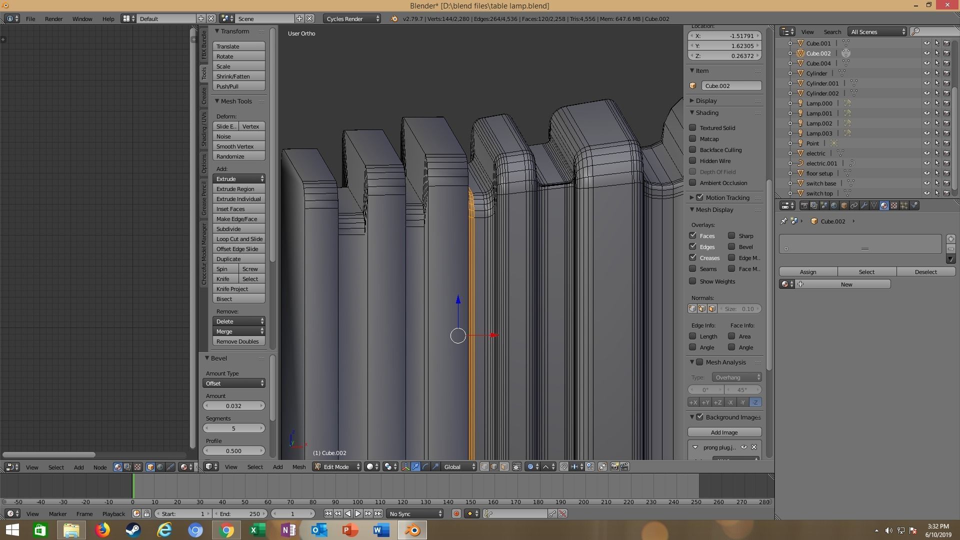 modern table lamp 3D model_65