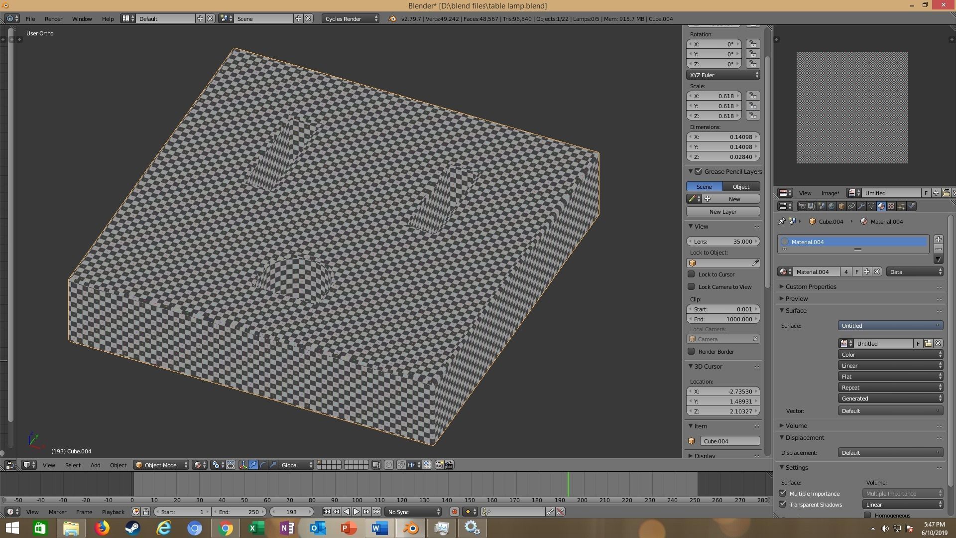 modern table lamp 3D model_48