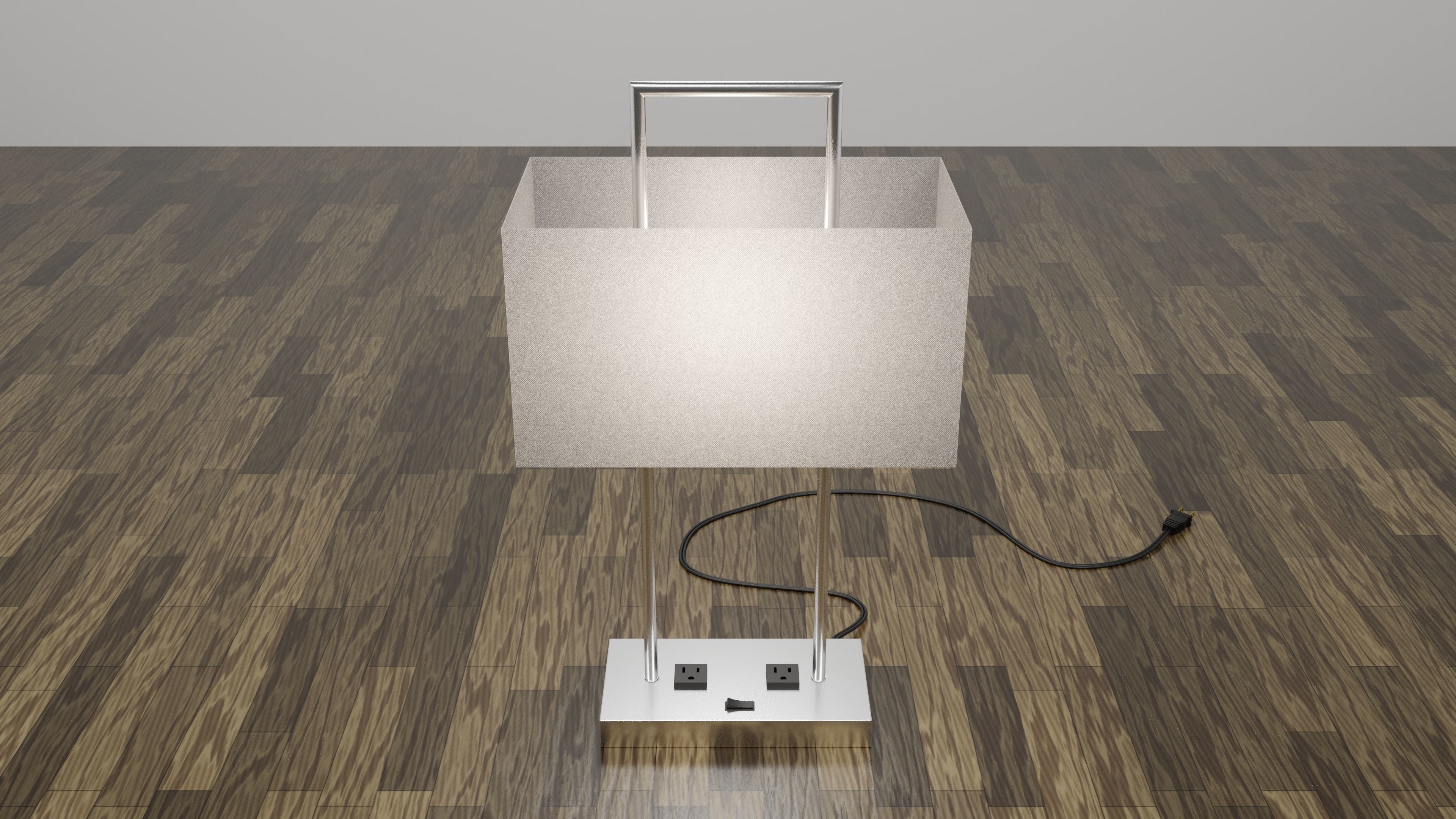 modern table lamp 3D model_1