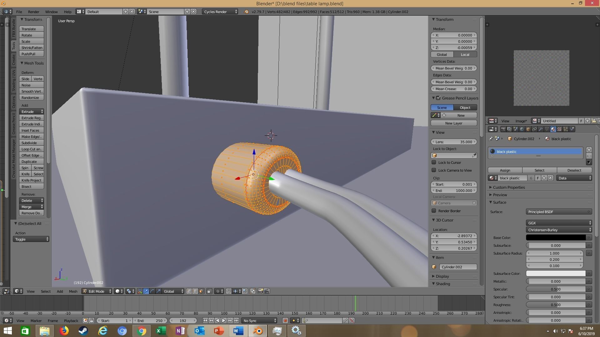 modern table lamp 3D model_83