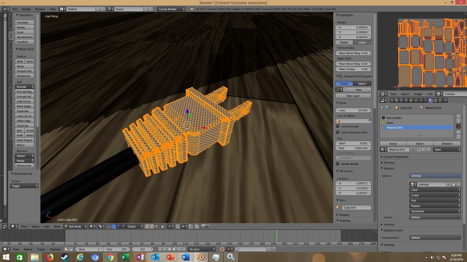 modern table lamp 3D model_86