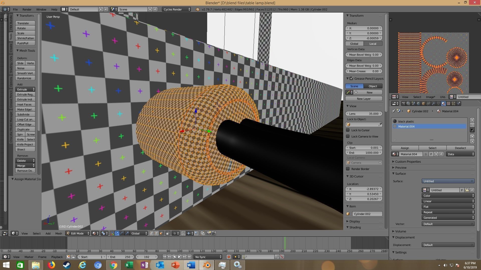 modern table lamp 3D model_84