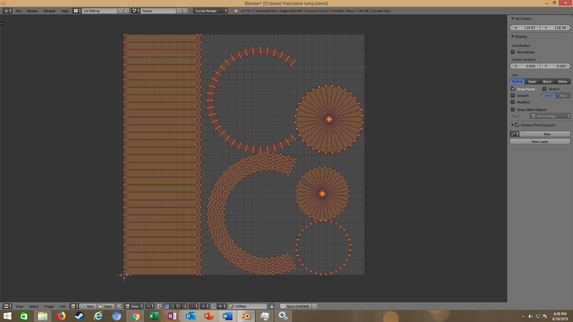 modern table lamp 3D model_35