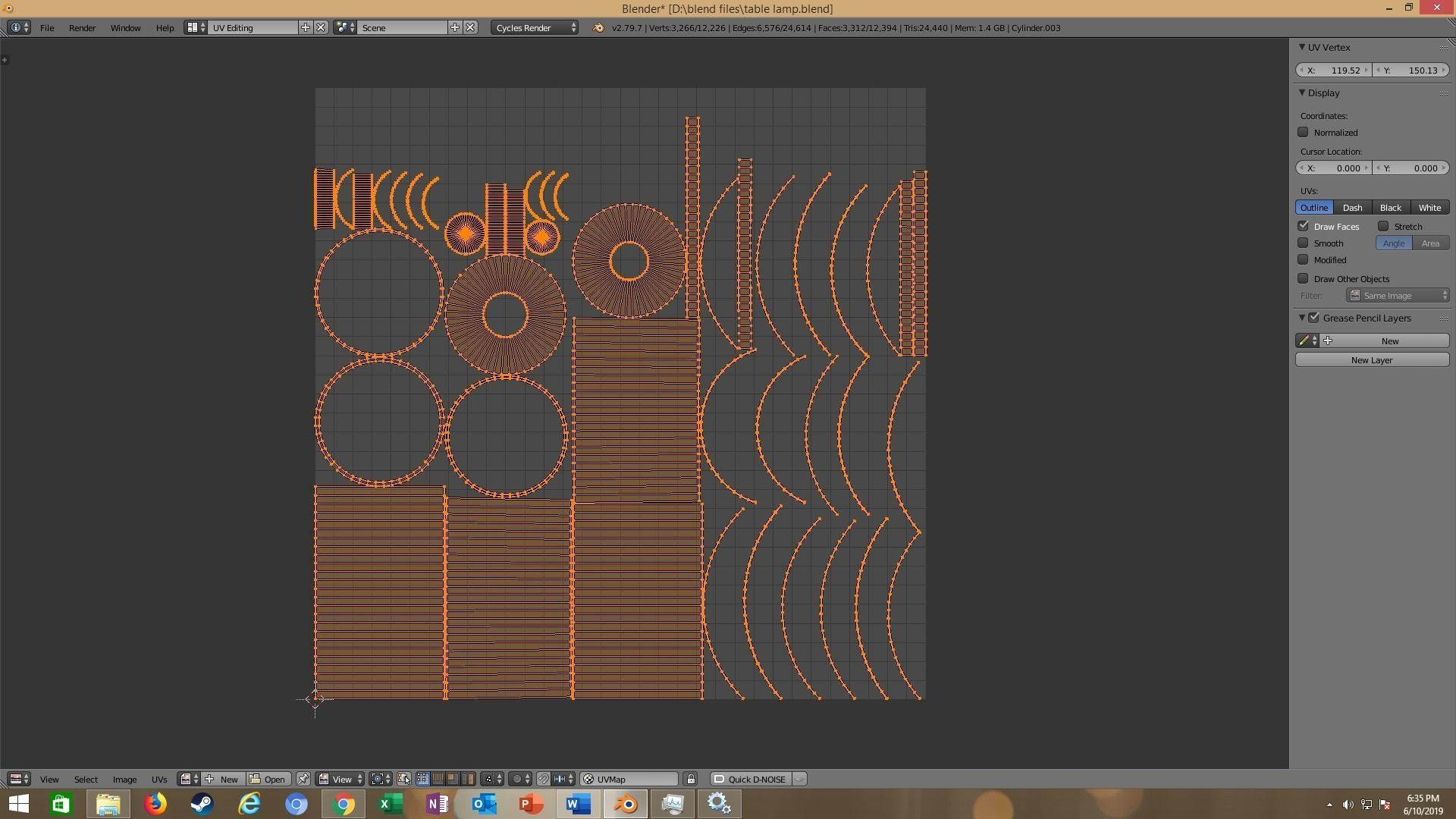 modern table lamp 3D model_30