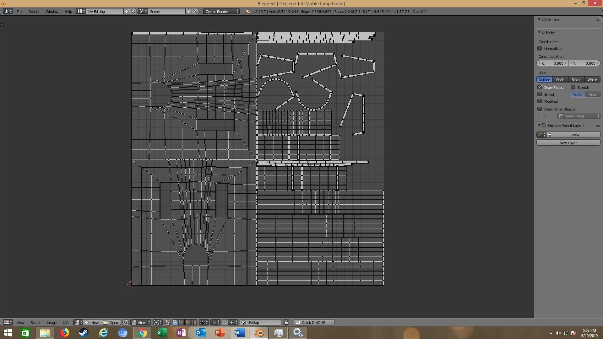 modern table lamp 3D model_50