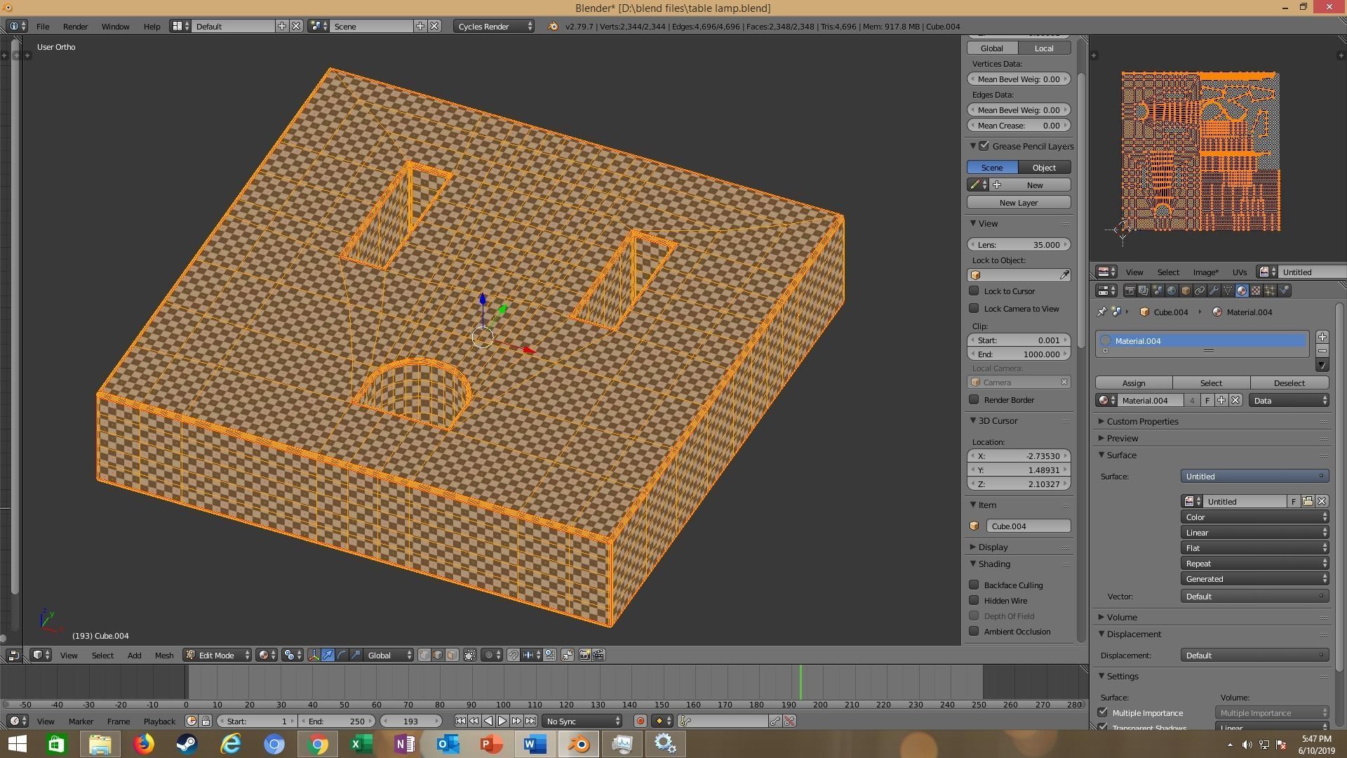 modern table lamp 3D model_49