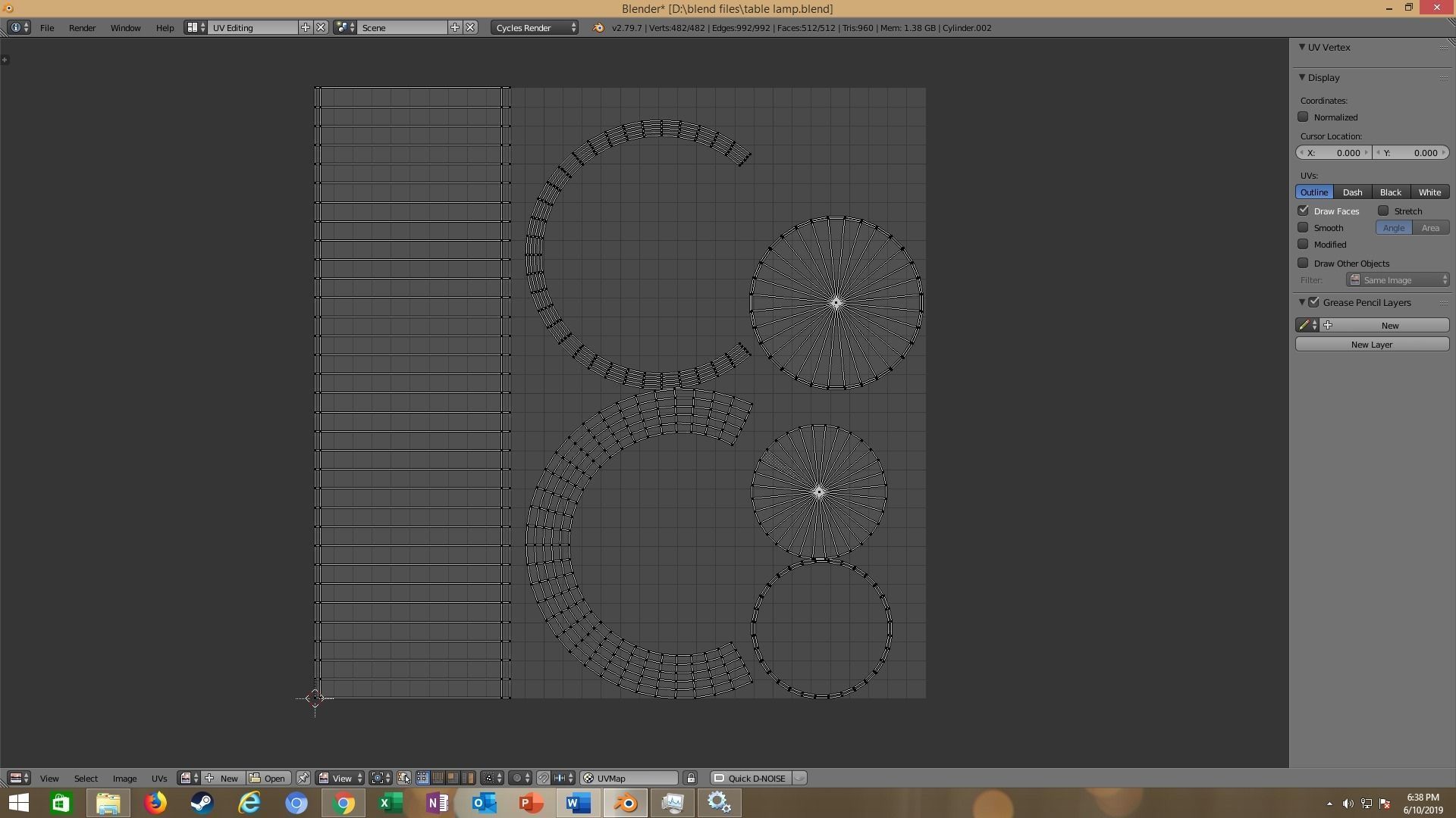 modern table lamp 3D model_85