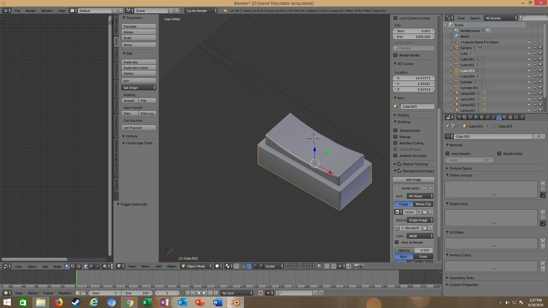 modern table lamp 3D model_61