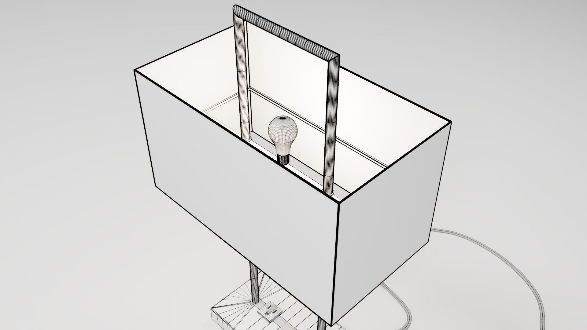 modern table lamp 3D model_16