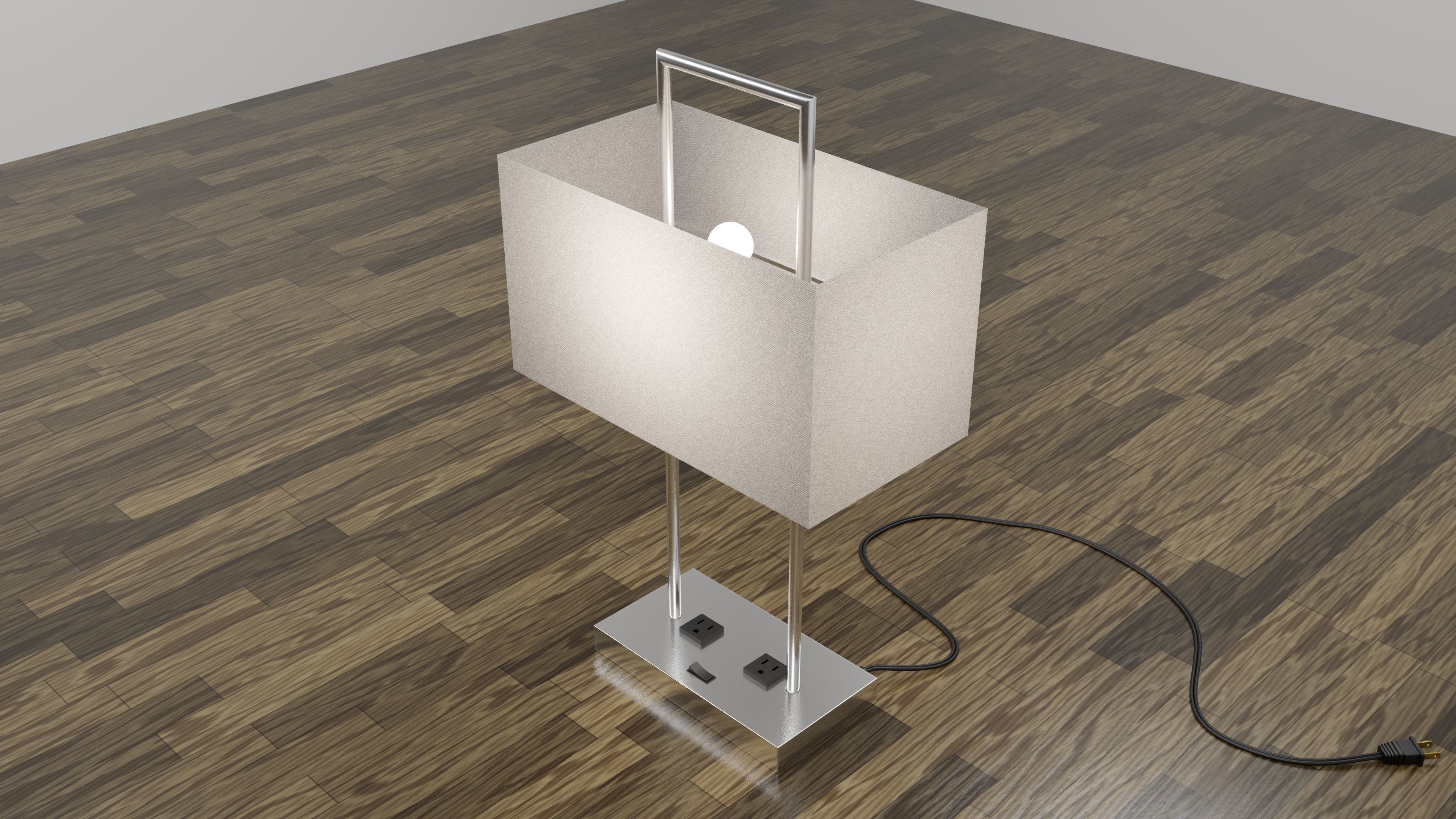 modern table lamp 3D model_3