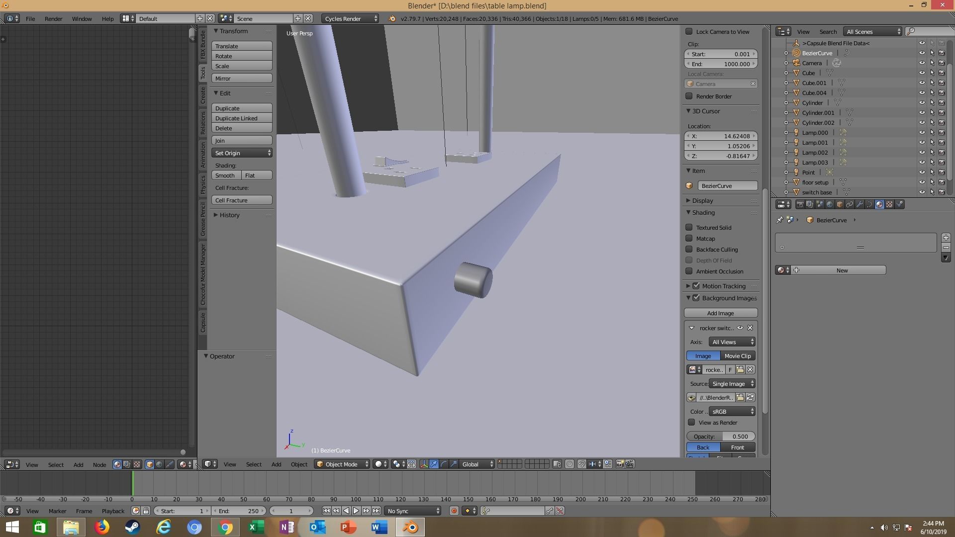 modern table lamp 3D model_63