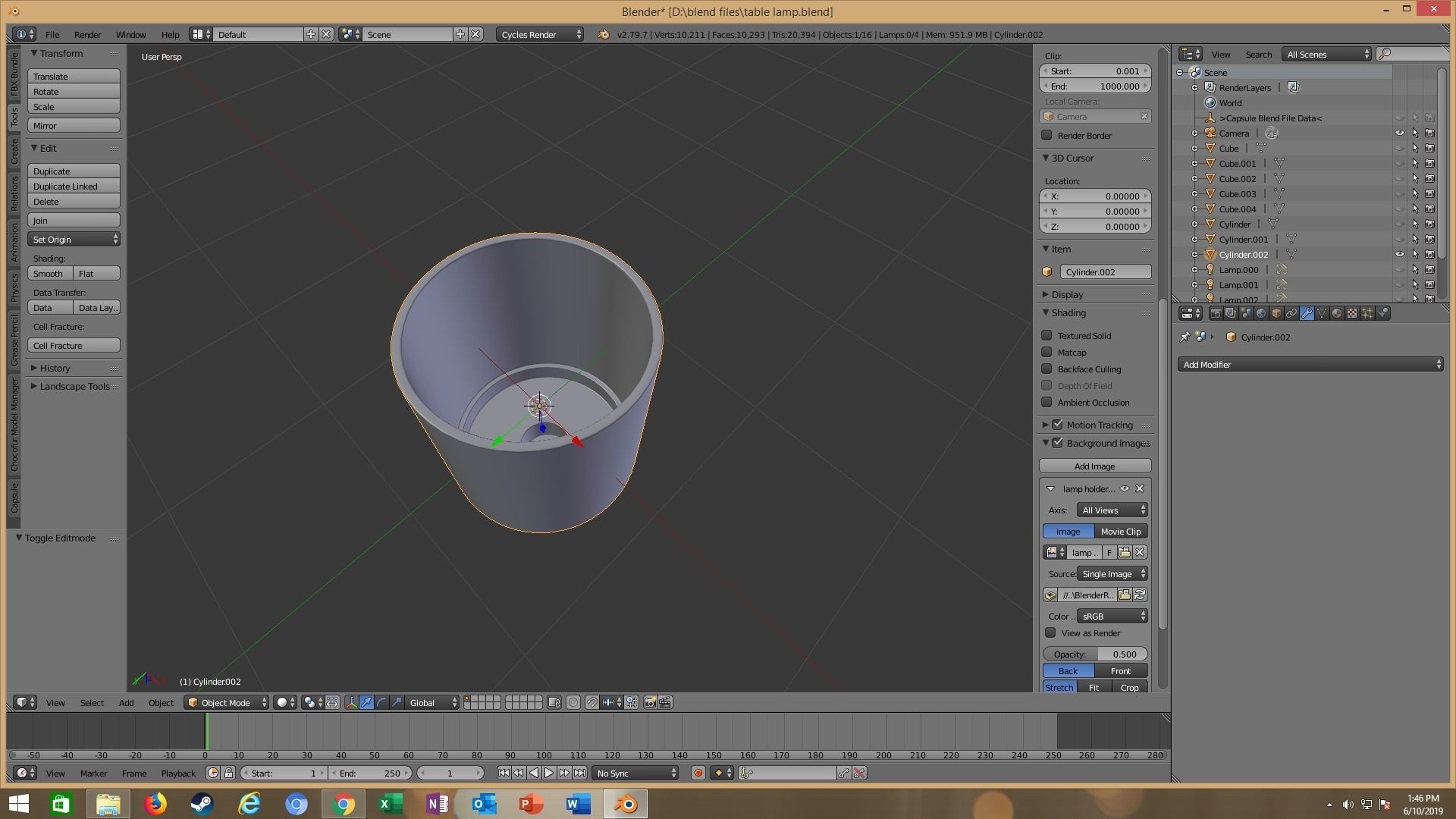 modern table lamp 3D model_54