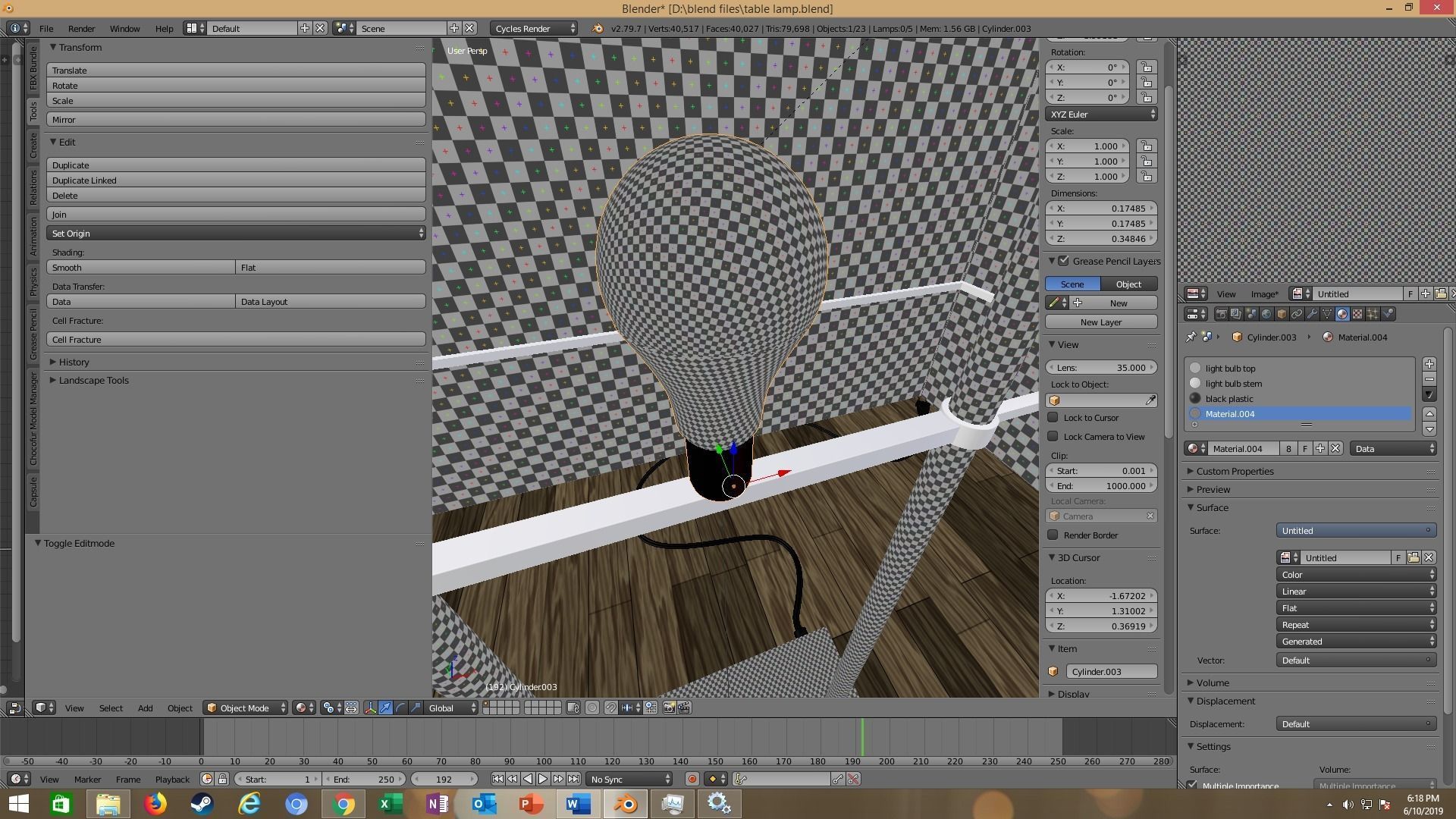 modern table lamp 3D model_77