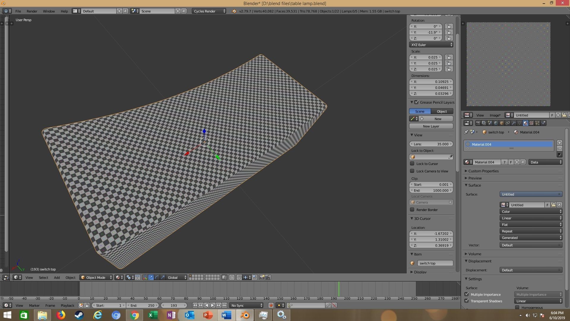 modern table lamp 3D model_53