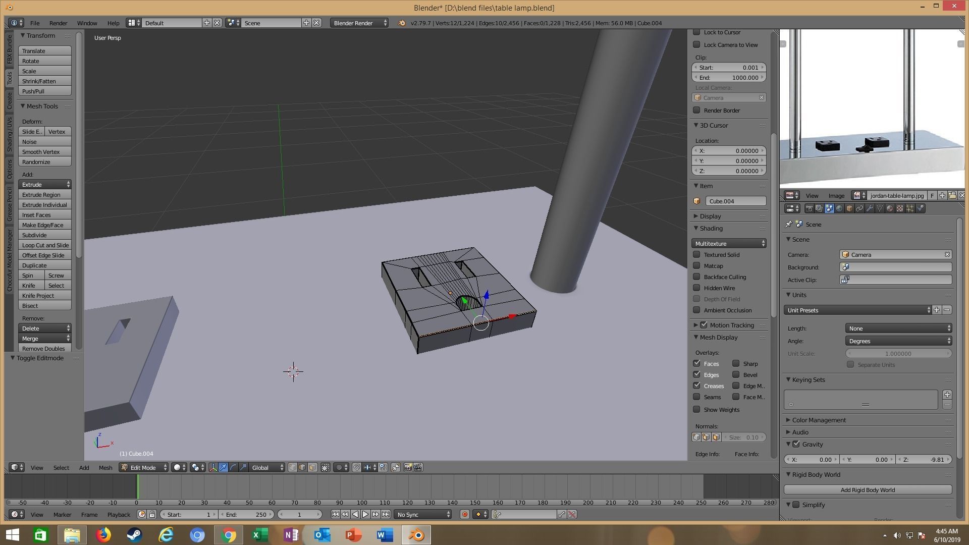 modern table lamp 3D model_38