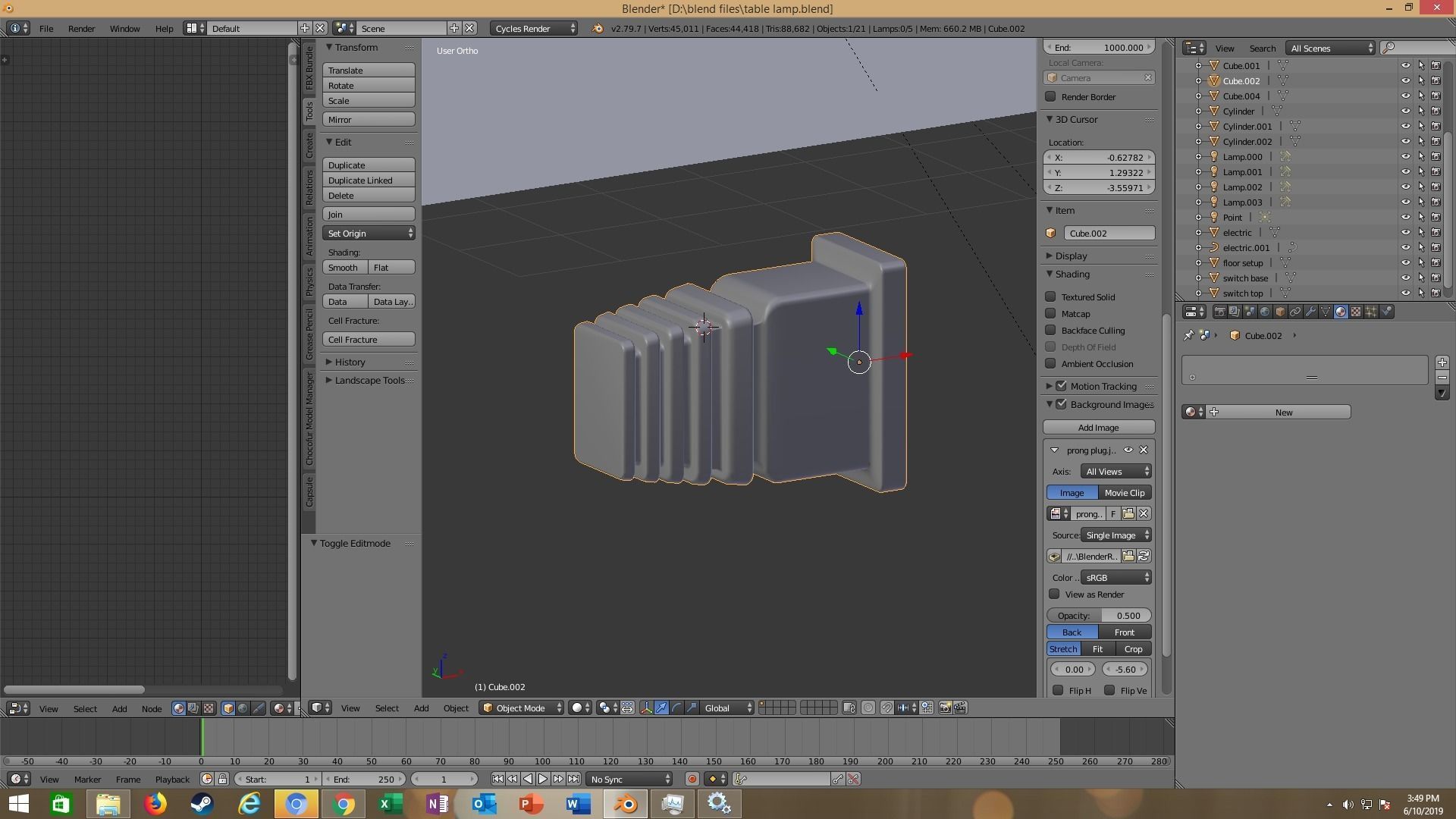 modern table lamp 3D model_66