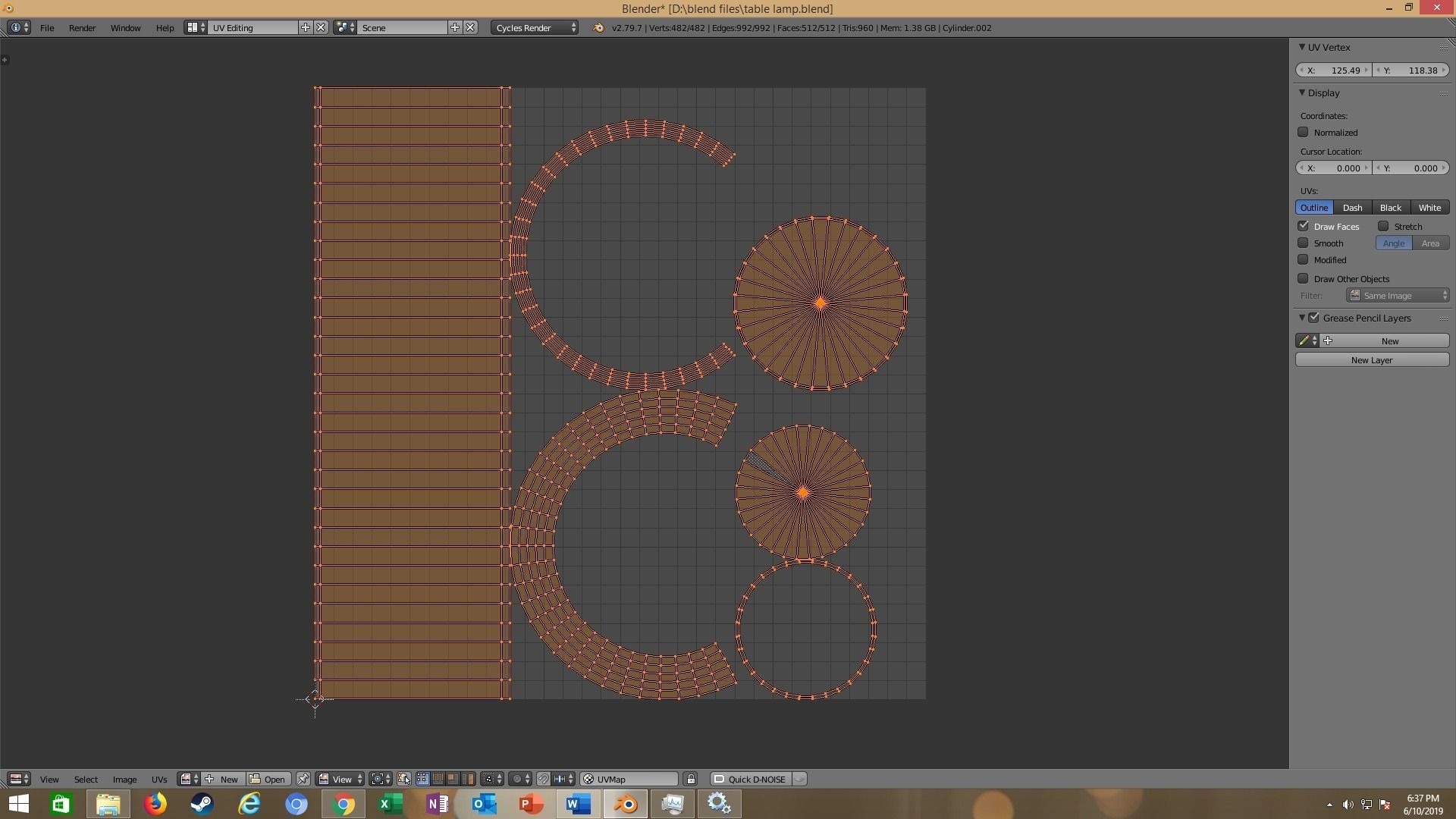 modern table lamp 3D model_34