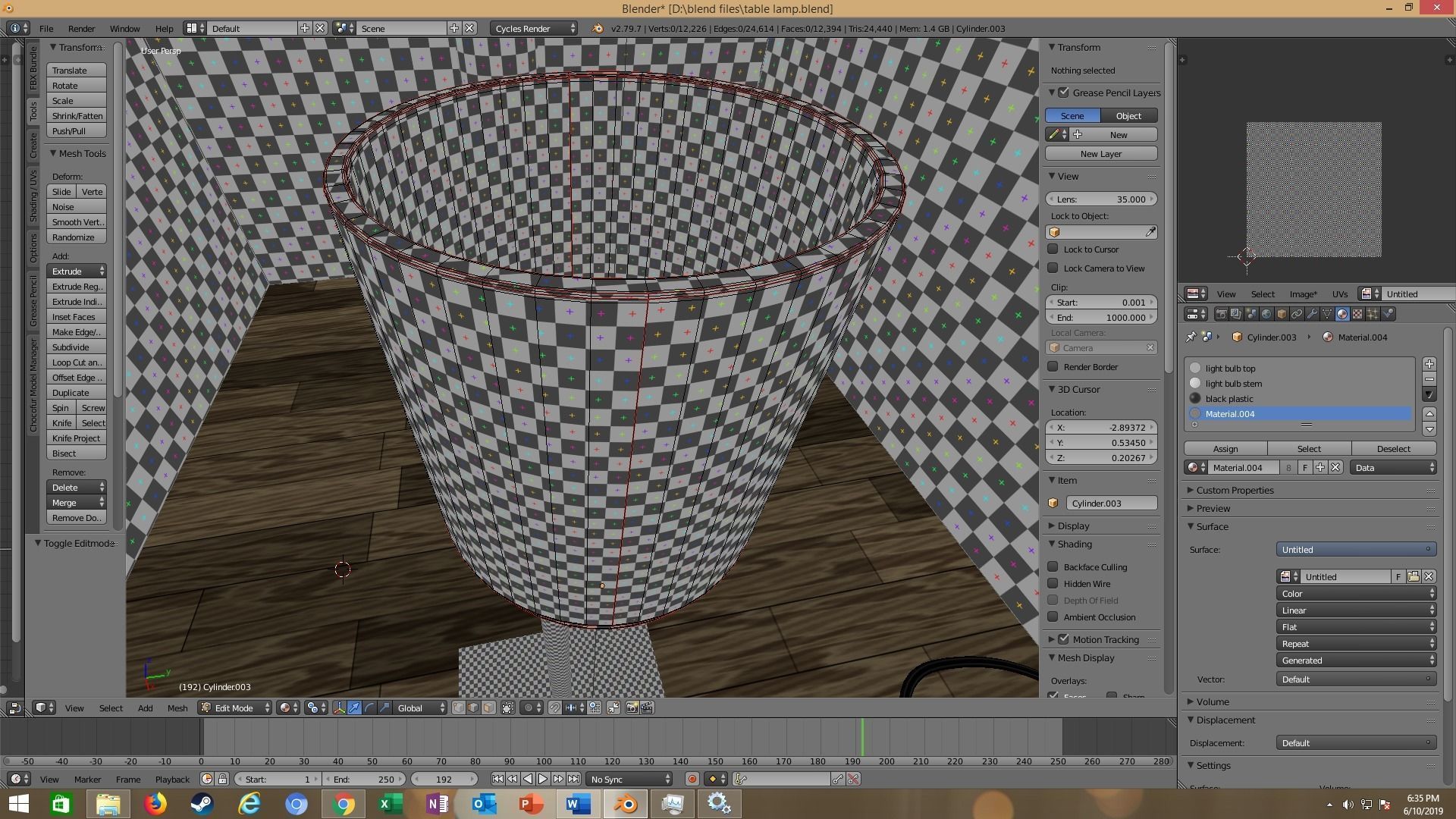 modern table lamp 3D model_81