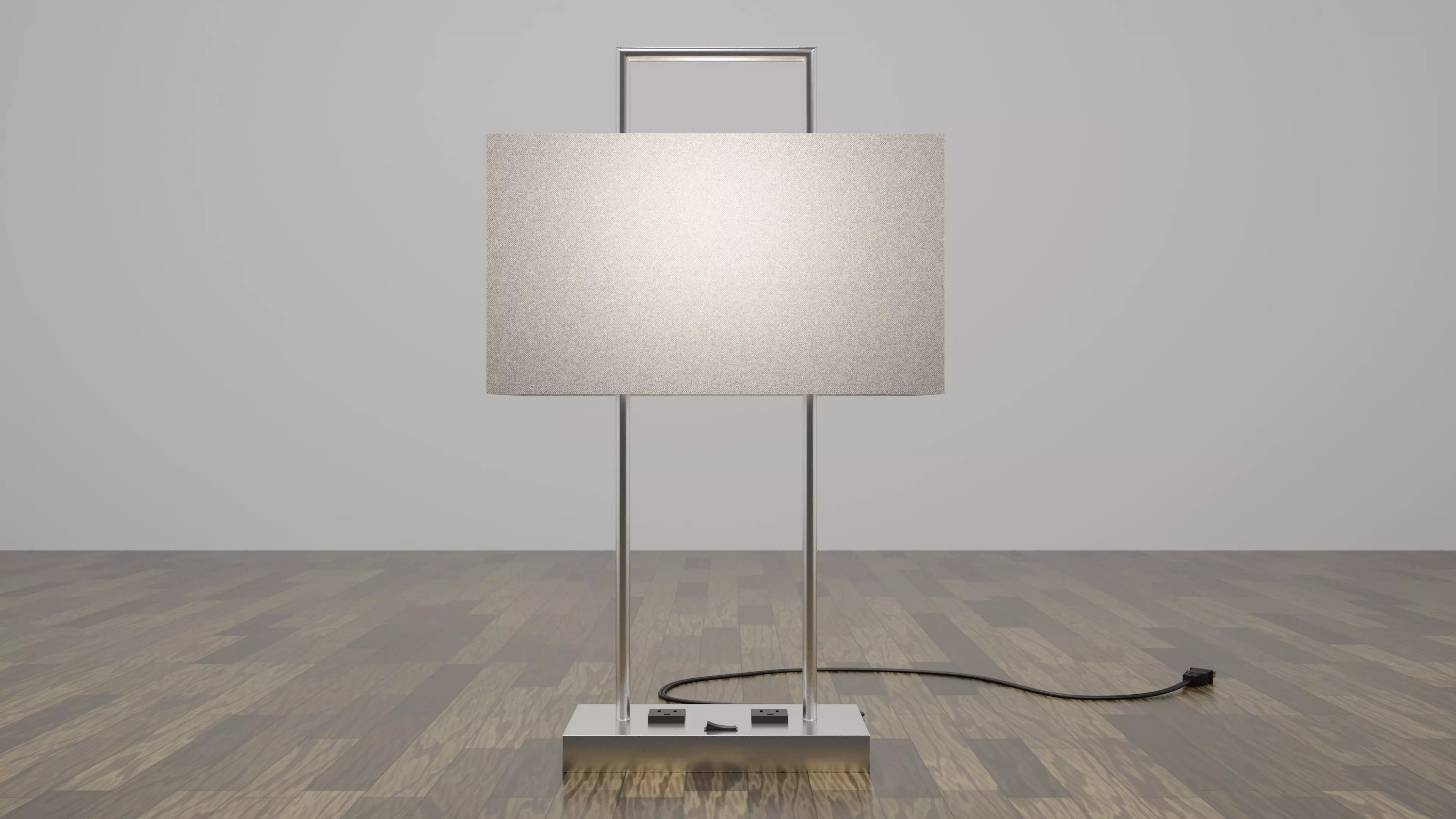 modern table lamp 3D model_0