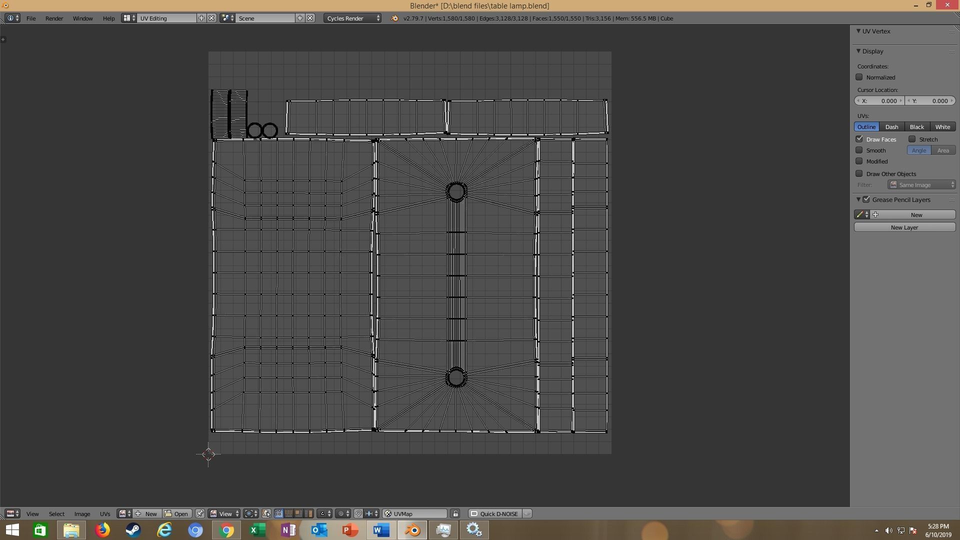 modern table lamp 3D model_47