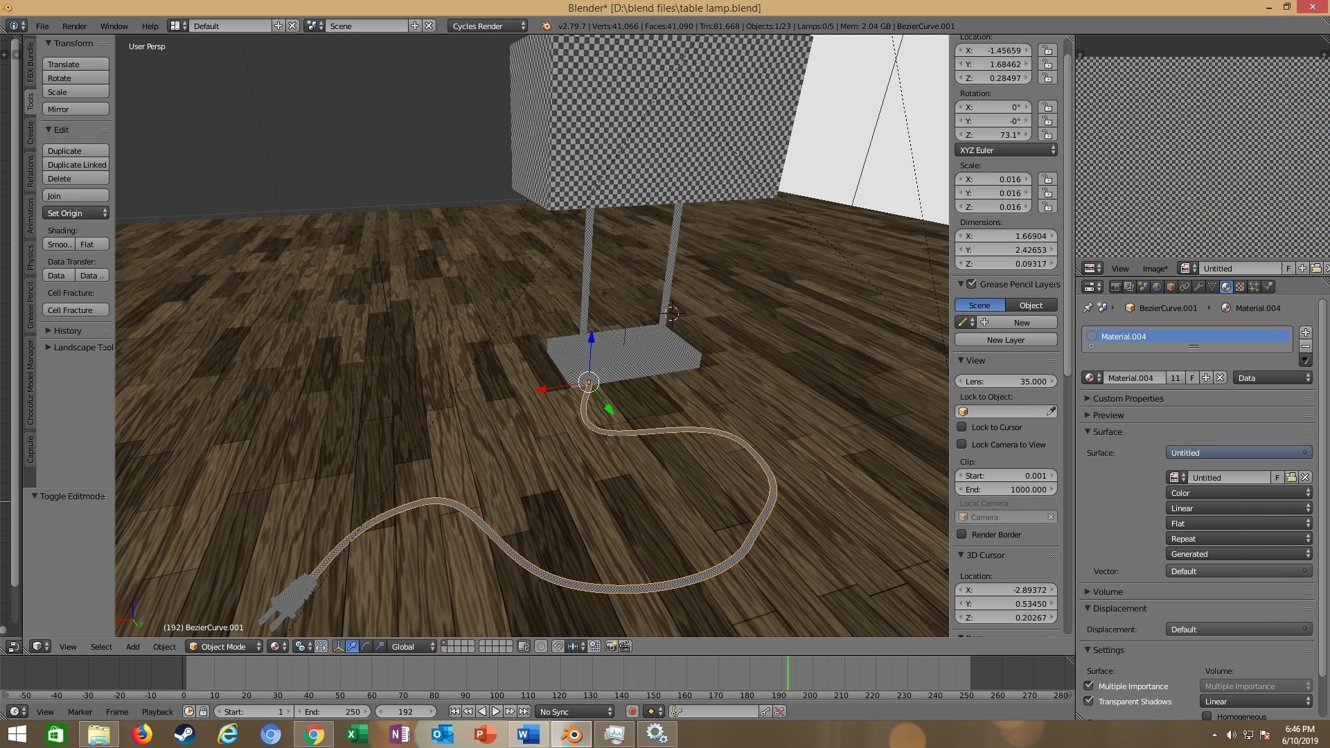 modern table lamp 3D model_90
