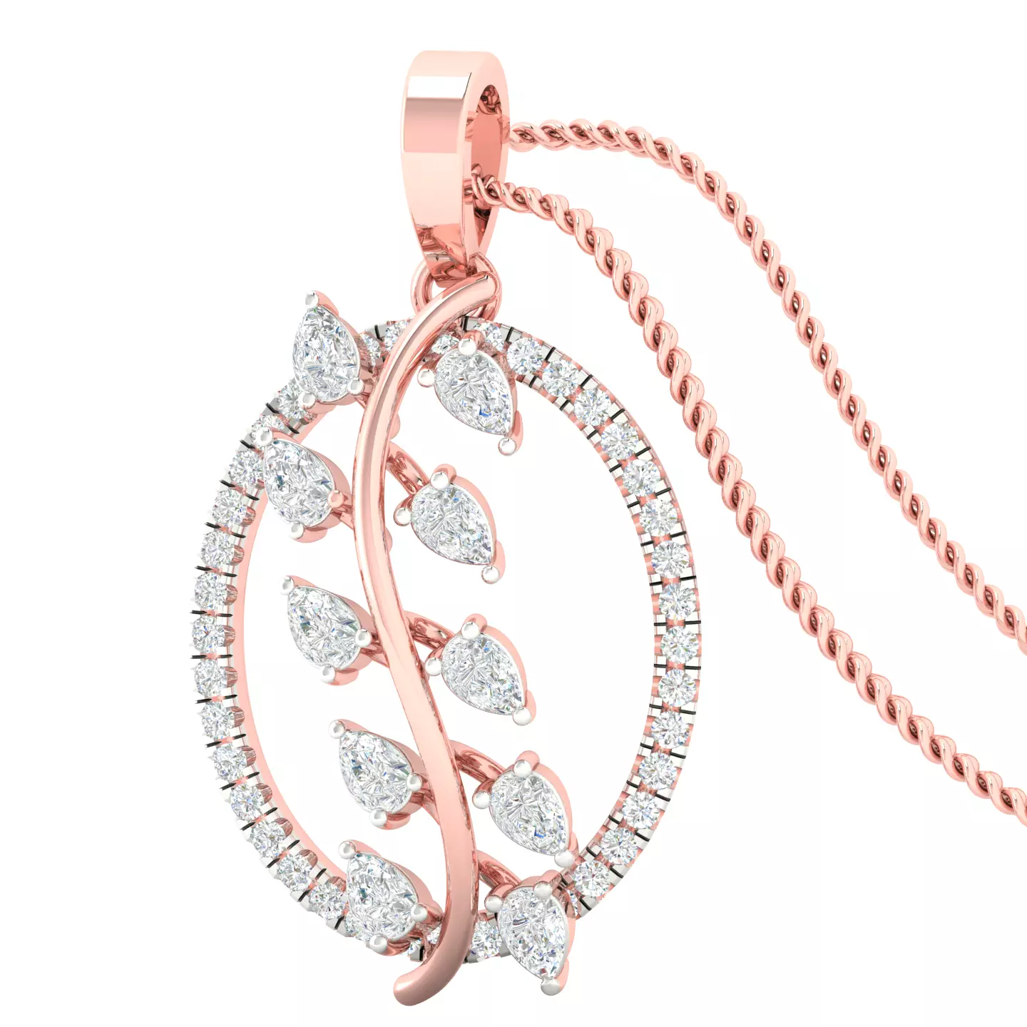 Women pendant earrings 3dm stl render detail 3D print model 3D print model_0