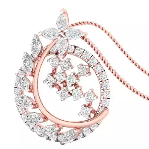 Women pendant earrings 3dm stl render detail 3D print model