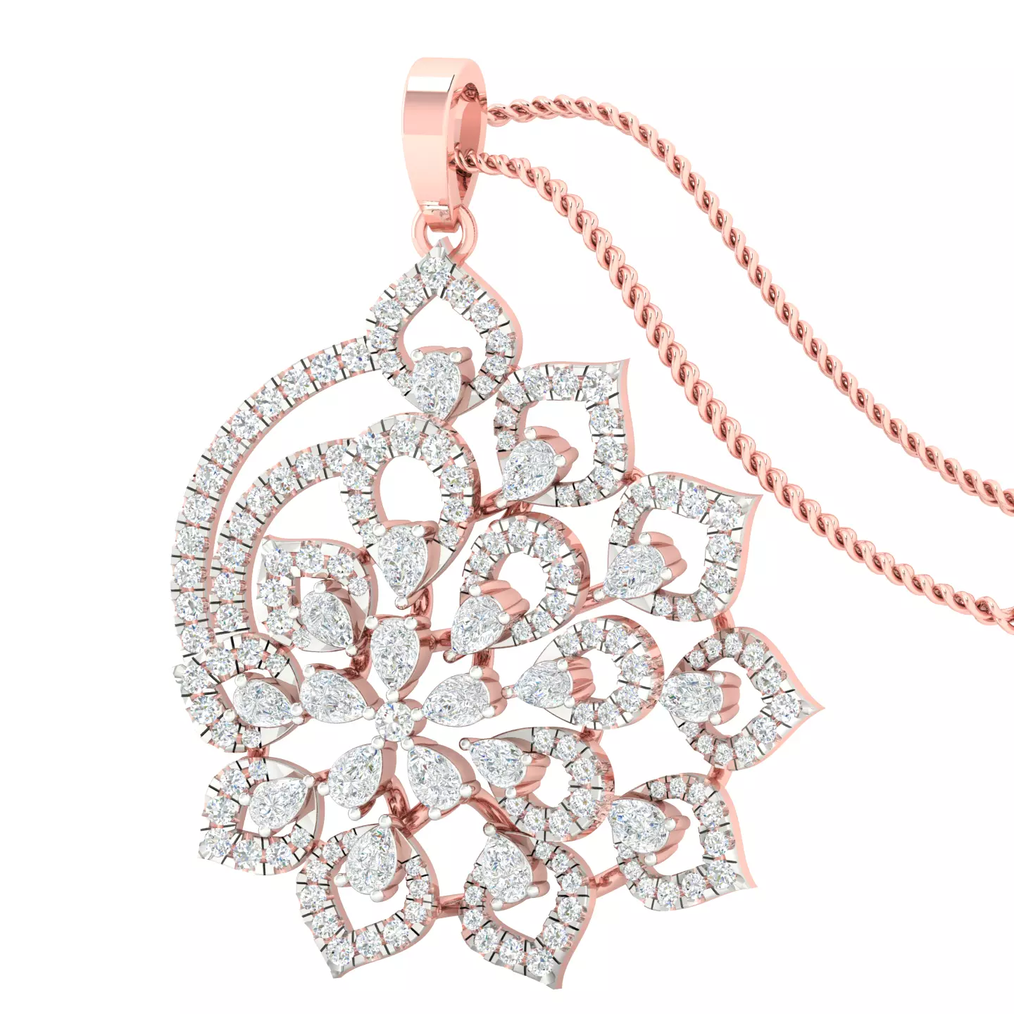 Women pendant earring 3dm stl render detail 3D print model 3D print model_0