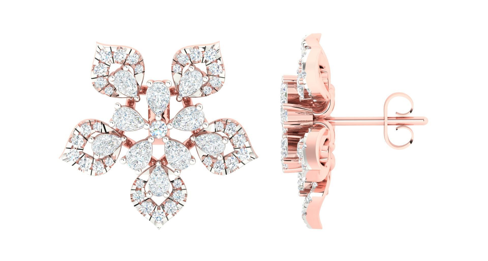 Women pendant earring 3dm stl render detail 3D print model 3D print model_1