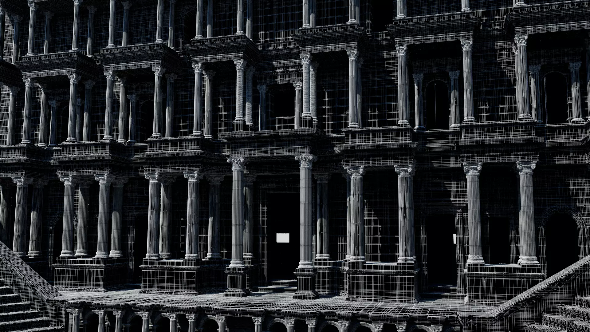  Ancient Roman Theatre 3D model_12