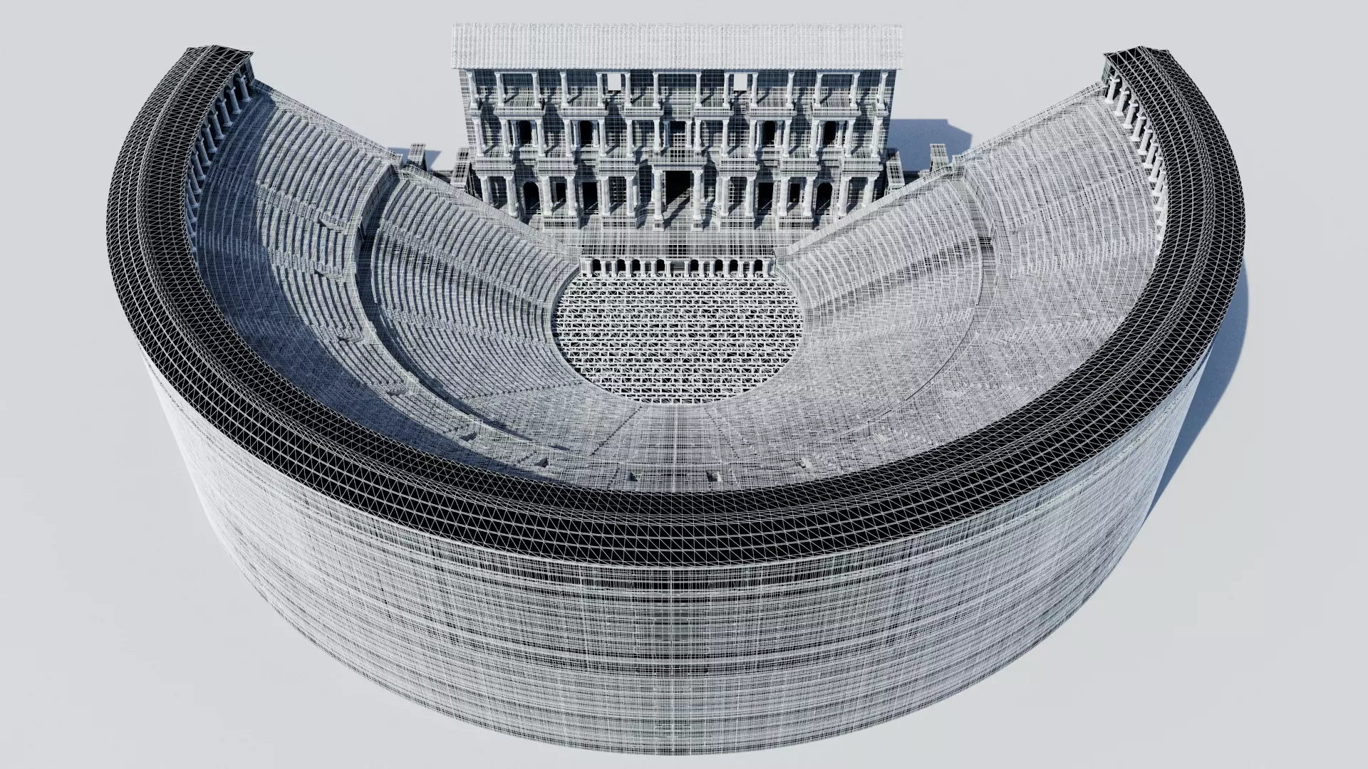  Ancient Roman Theatre 3D model_20