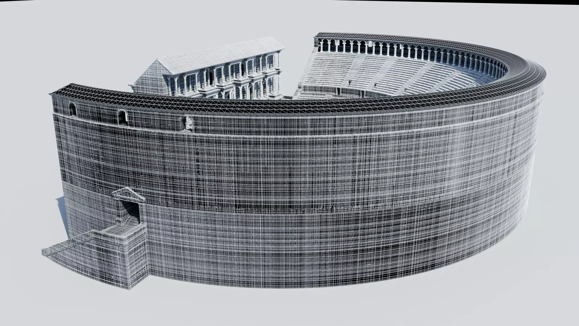  Ancient Roman Theatre 3D model_13