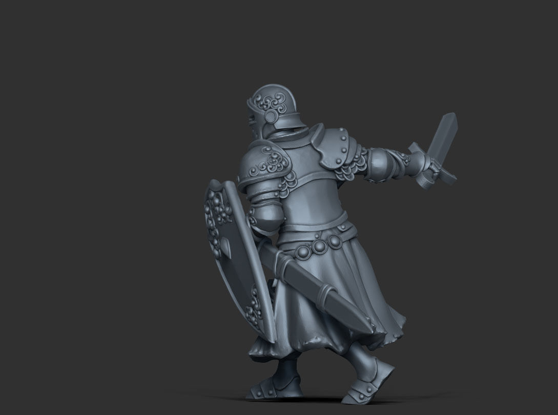 Paladin - Sir dorian 35mm scale 3D print model_10