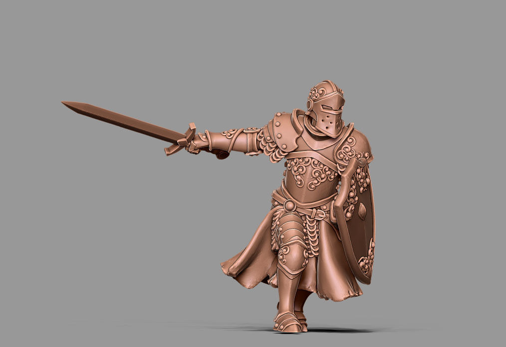 Paladin - Sir dorian 35mm scale 3D print model_1
