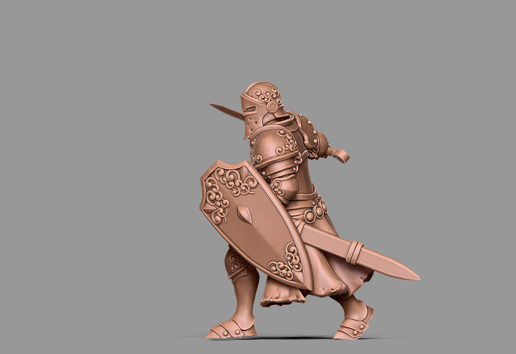 Paladin - Sir dorian 35mm scale 3D print model_3