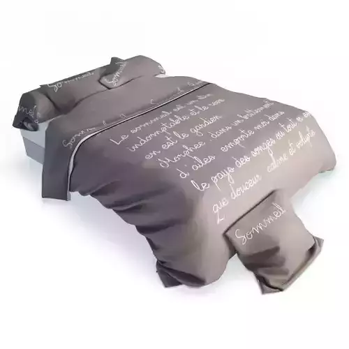 Classic Double Bed 3D model