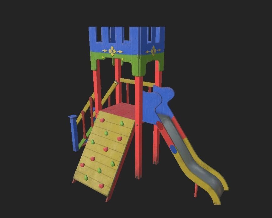 Playground Zoom Low-poly 3D model_10
