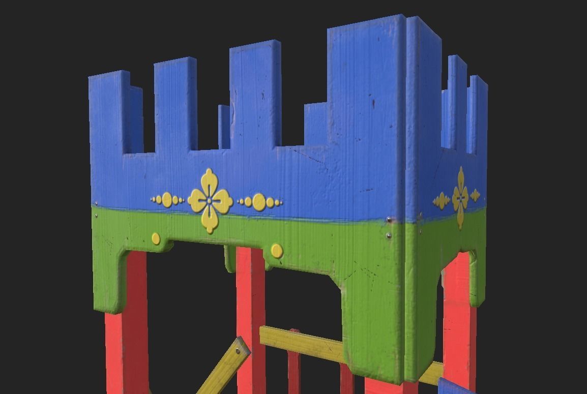 Playground Zoom Low-poly 3D model_7