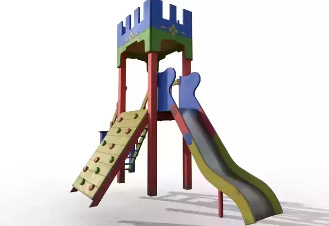Playground Zoom Low-poly 3D model