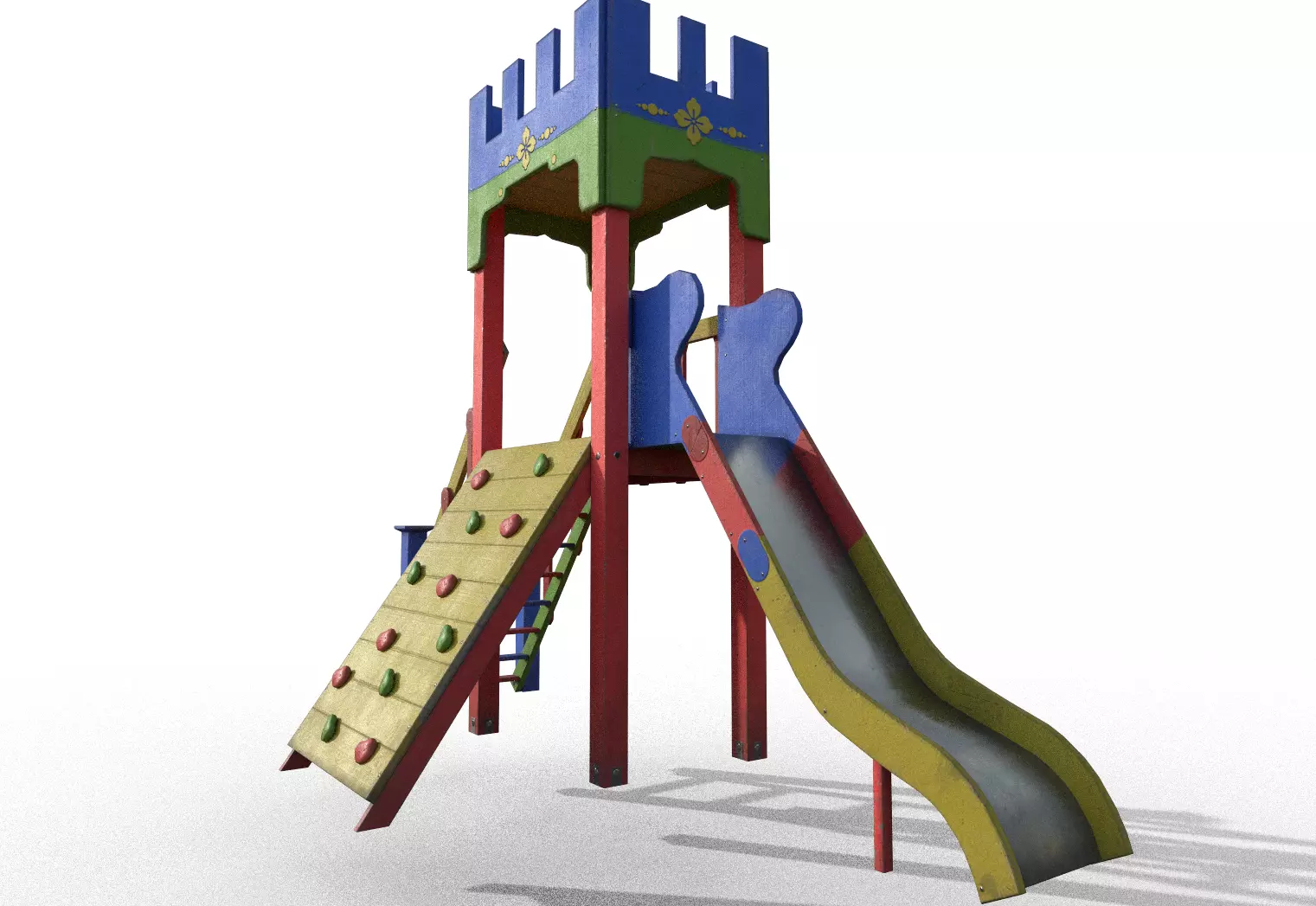 Playground Zoom Low-poly 3D model_0